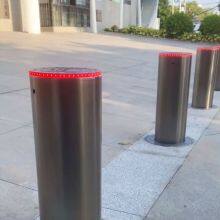 UPARK Wholesale Road Traffic Intelligent Pedestrian Warning Bollard System Anti-collision Telescopic Auto-Bollards thumbnail-1