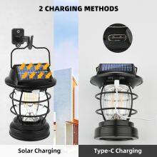 Solar Induction Lamp, Household Waterproof Courtyard Lamp, Ambient Sun Table Lamp, Courtyard Garden Camping Lighting, Charging Horse Lamp thumbnail-2