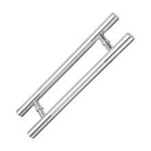 Furniture Hardware Fittings Glass Door Stainless Steel Long Round Pull Handle thumbnail-1