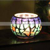 Round Glass Mosaic Candle Holder DIY Design
