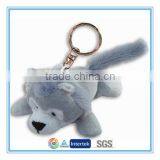 Small Size Mini Plush Wolf Keychain Toys 4" thumbnail-1