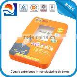 CMYK Printed Battery Packing Tin With Window thumbnail-1