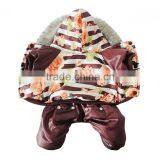 Luxury Fur Flower Cotton Coffee Dog Clothes thumbnail-6