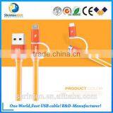 REMAX High Quality 2in1 Double-Sided USB Charger Data Sync Cable For Iphone 6 5S Samsung thumbnail-2