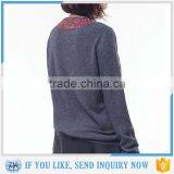 Cashmere Women Knitting Patterns Bat Sleeve Sweater for Ladies thumbnail-3