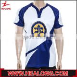 high quality customized cheapest Dye sublimated rugby jersey