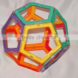 12 MAGFORMERS COMPATIBLE - SET OF TWELVE PENTAGONS RAINBOW COLORS