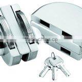 double open glass door lock