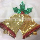 Emboridery Christmas Bells Shape Sequin Applique For Women -- S1411 thumbnail-2