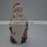 Christmas Santas Shape Ceramic Christmas Candle Holder thumbnail-2