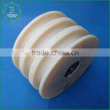 Engineering Cnc Machined Nylon Pulley 3 v Groove Durable Plastic Pulley Bearing Wheel thumbnail-5