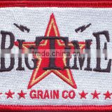 High quality merrow outline custom embroidery badge patches