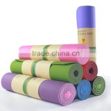 Extra Thick 1/4 inch Two Color, PREMIUM TPE YOGA MAT Lightweight, Durable, Latex-free