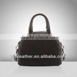 V655-newest fashion genuine leather ladies handbag manufacturer,studs bag