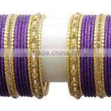Indian Designer Bollywood Bridal Bangle/Kada Set Wedding Wear For Girl & Women thumbnail-4