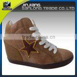 China Latest Design Fashion Women Sneaker Wedges Shoes thumbnail-1