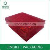 Dark Red Velvet Beauty Cosmetics Box Packaging thumbnail-2