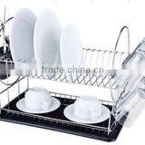 LBY Factory Directly Sales 2 Tier Dish Plate Drainer Rack With Tray thumbnail-1