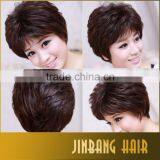 Short Kind Synthetic Black Brown Color Loose Wave Hair Wig For Woman thumbnail-6