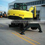 8T ZE980W Small Wheel Excavator With CUMMINSS Engine,2 Years Warranty , A/C ,for Sale thumbnail-1