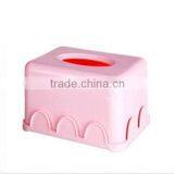 Fashion Plastic Tissue Box, Pink Paper Towel Box thumbnail-1