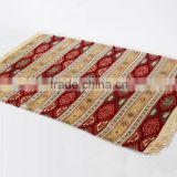 China 100%Chenille Muslim woven prayer mat with customized designs