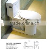 Siphonic two-piece toilet with CUPC for USA and Canada Market