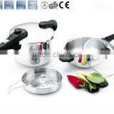 100% Safty Guarantee 304 S/s Induction Based Cookware Set With Long Bakelite Handle ASB 4L+6L