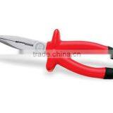 C Type Long Nose Pliers With Red Insulated Handle