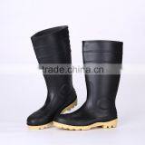 2016 Unisex Black Safety PVC Rain Boots With Steel Toe, Steel Toe Insert Safety Boots thumbnail-2