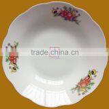 Stock Ceramic Soup Plate Cut Edge With Cheap Price thumbnail-4