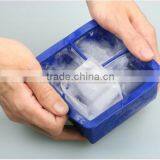 Kingdom Extra Large 4.5cm Home Ice Cube 4 Square Silicone Ice Cube Mold Icecube Tray Mould thumbnail-3
