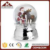 High Quality Xmas Figurines Snowglobe Metal Base