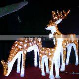 Garden Decoration 3D Acrylic Deer Family Led Christmas Ornament thumbnail-6