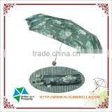 190T Polyester Fabric Pocket Size Popular 3 Fold Umbrella