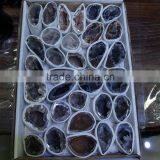 Lovely Small Natural Rock Sparkly Agate Druzy Geode Slice for Pendants