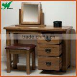 Oak Wood Dressing Table and Dressing Chair