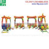High Quality FRP and Steel Amusement Park Kids Track Train Made in China