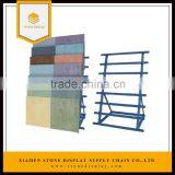 Double Columns Granite Tile Display Rack/ Laminate Flooring Tile Samples Display Rack