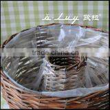 Round Wicker Baskets With Iron Wholesale thumbnail-3