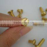 DIN 84 Slotted Cheese Head Brass Machine Screw 3mm thumbnail-1