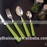 24PCS Stainless Steel Flatware Cutlery Set with Plastic Handle(KX-P012)