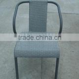 Grey Aluminium Rattan dining chair wicker chair garden furniture