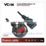 UK Power Cable Cord From VCOM for PC/laptop thumbnail-1