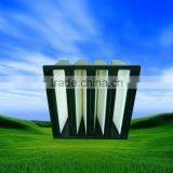 Fiberglass HEPA Air Filter V Pack Filter