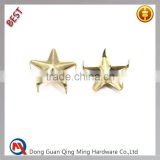 Gold Metal Fashion Claw Rivet Five-pointed Star Stud