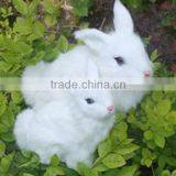 Easter Bunny Furry Animal Taxidermy Decor Chinese Zodiac Toys thumbnail-3