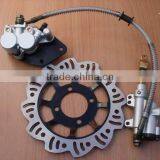 Footbrake Master Cylinder Rear Brake Pads Disc For 110cc 125cc Dirt Pit Bike thumbnail-1