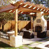 Large Outdoor Wooden Gazeb thumbnail-1