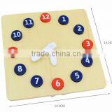 Educational Wooden Toy Professional Montessori Material Basswood Activity Clock thumbnail-6